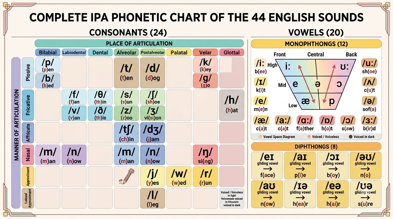 bảng phiên âm IPA - tổng quan và chuẩn bị bảng phiên âm IPA - tổng quan và chuẩn bị