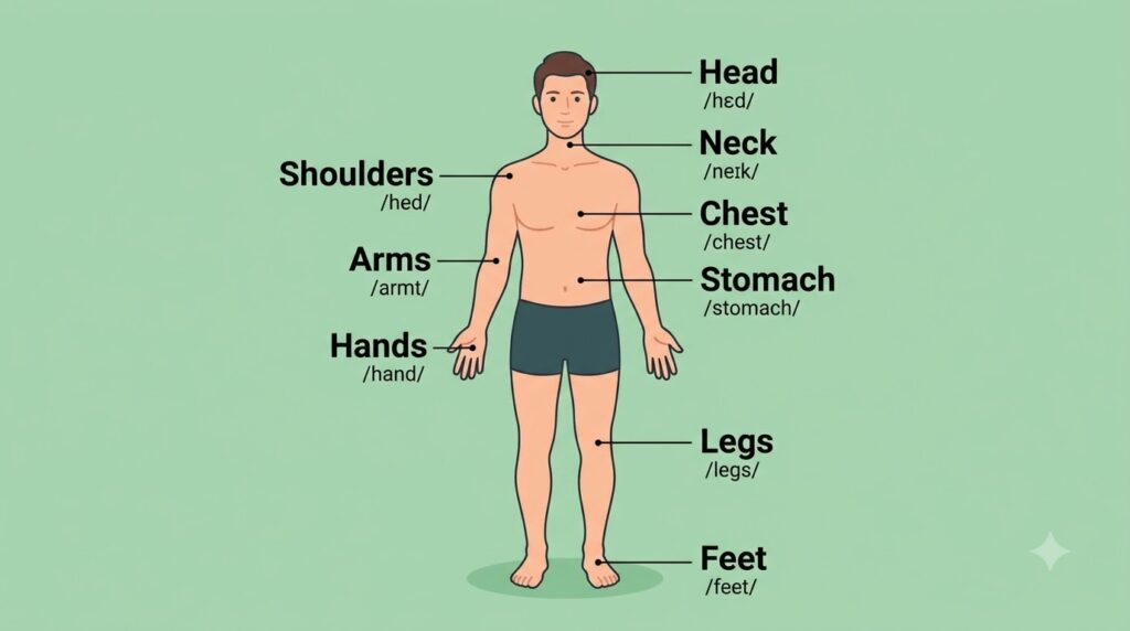 từ vựng tiếng Anh về cơ thể người - tổng quan và chuẩn bị