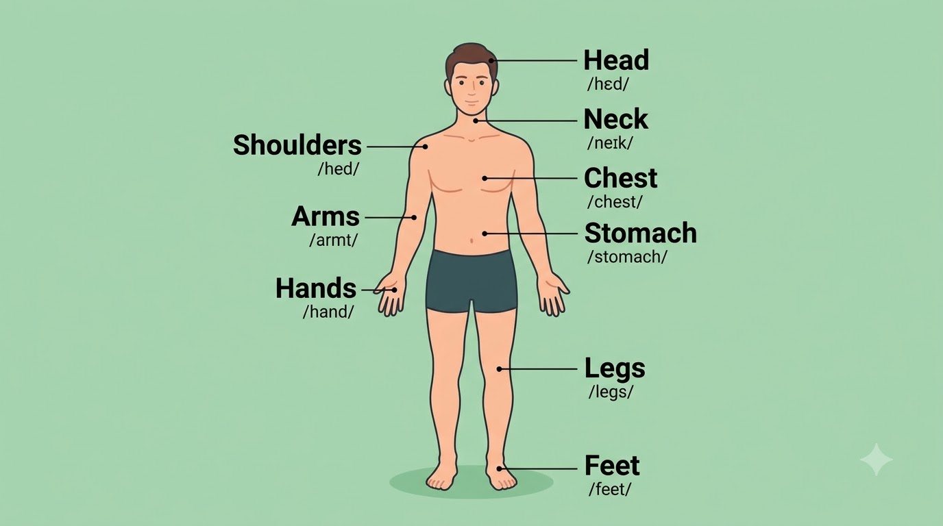 từ vựng tiếng Anh về cơ thể người - tổng quan và chuẩn bị từ vựng tiếng Anh về cơ thể người - tổng quan và chuẩn bị